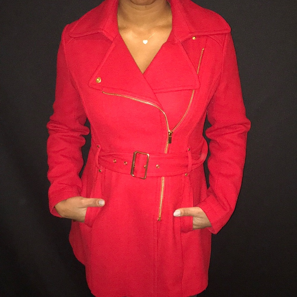 Black Rivet | NWOT Red Peacoat